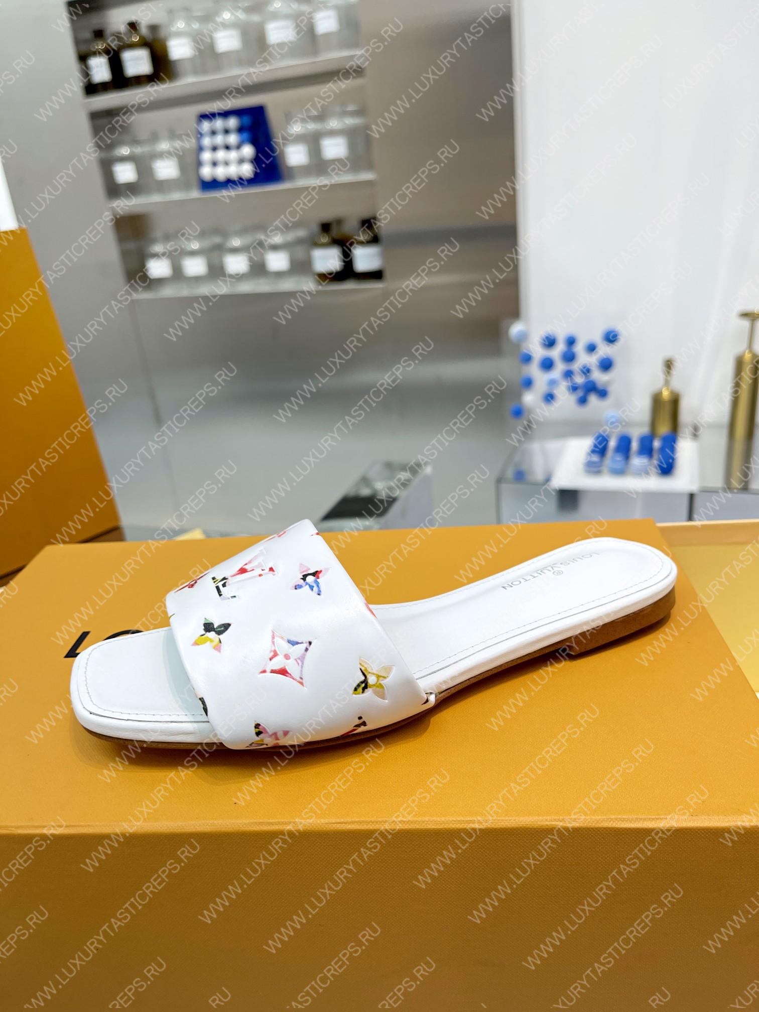 l**is V*t*n revival flat mules white 1aaor5