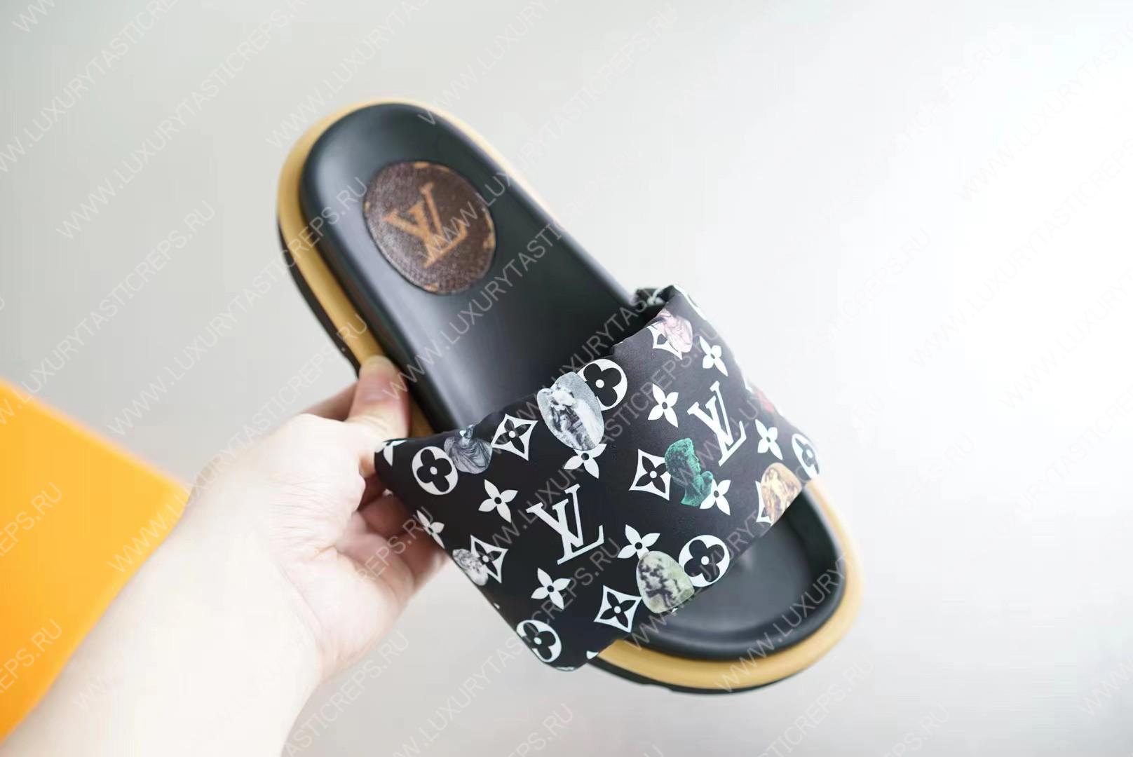 l**is V*t*n pool pillow flat comfort mule multicolor 1aabkl