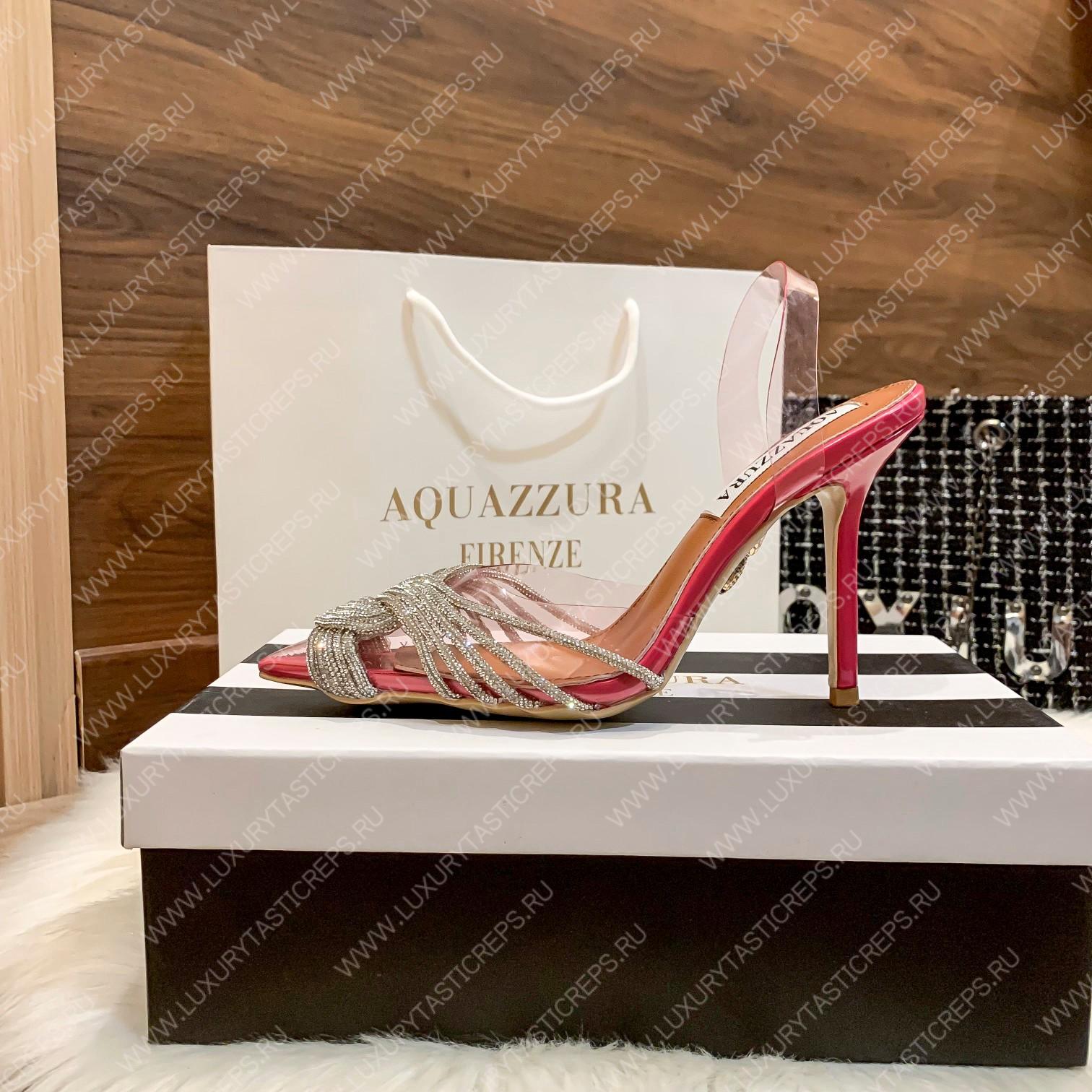 AQUAZZURA GATSBY SLING 105 PINK GASHIGL0