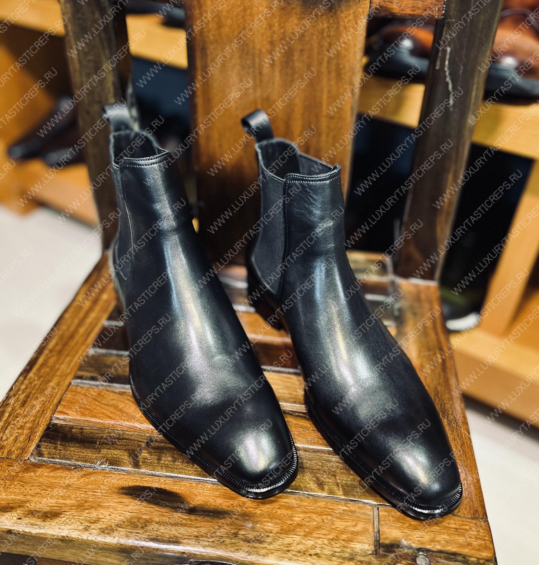 BERLUTI CARACTERE CAPRI BOOT NERO GRGIO S3644