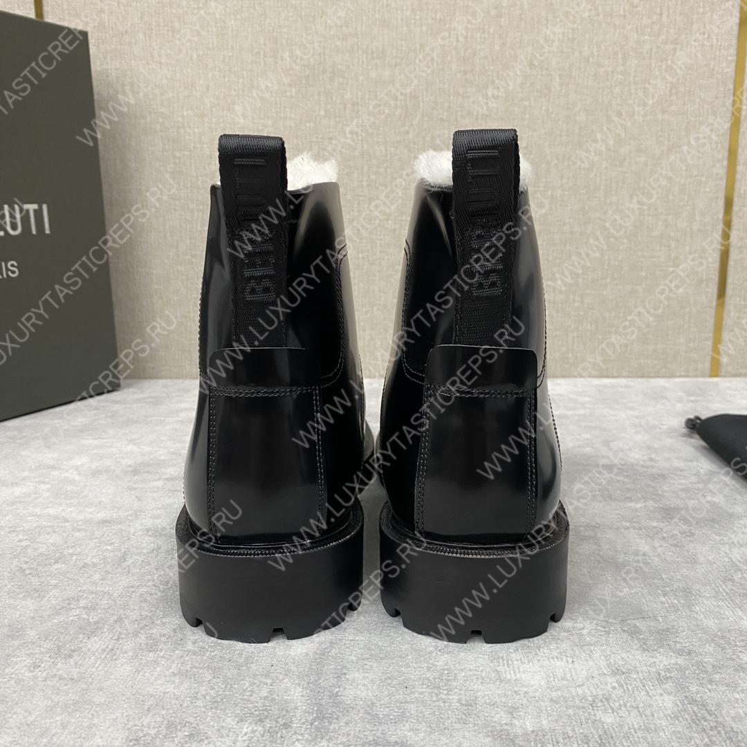 BERLUTI DEMESURE LACE-UP BOOT BLACK S5768-V1