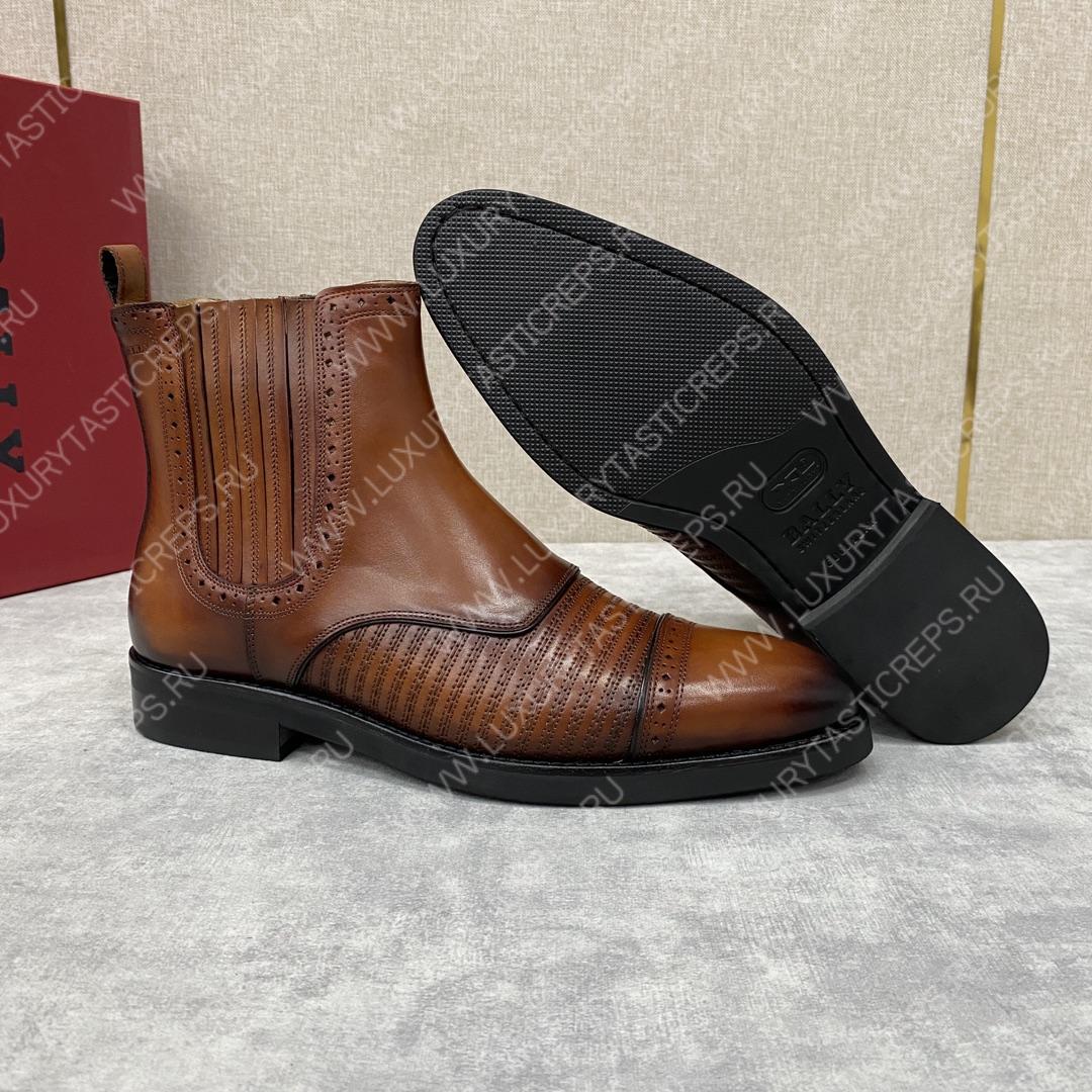 BERLUTI CURSIVE GALET SCRITTO BOOTS INTENSE COCOA S4077-V2