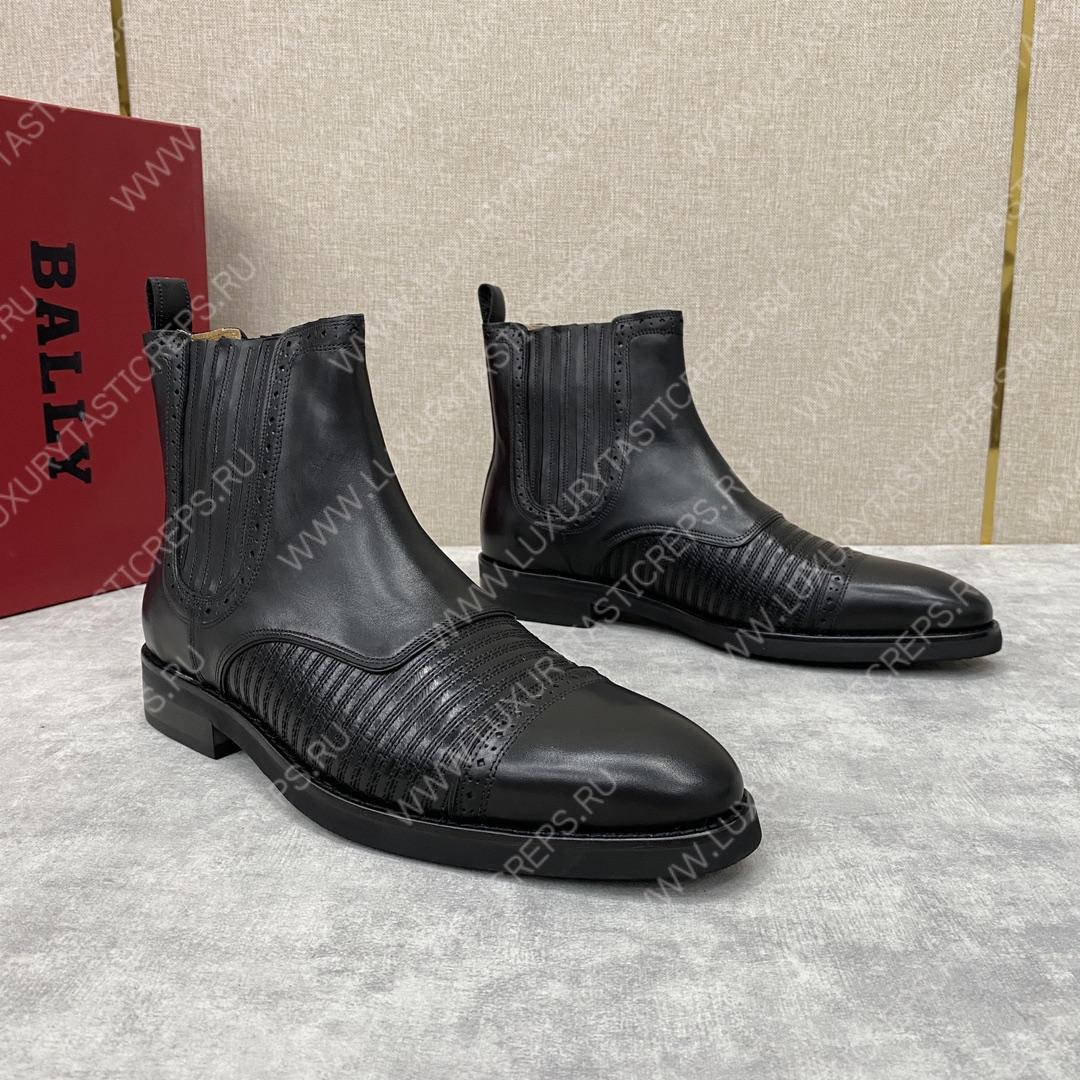 BERLUTI CURSIVE GALET SCRITTO BOOTS BLACK S4077-V2