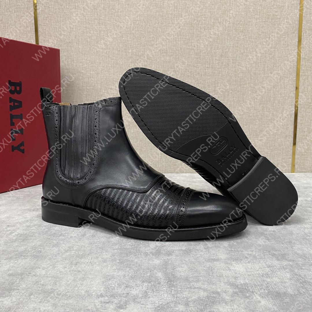 BERLUTI CURSIVE GALET SCRITTO BOOTS BLACK S4077-V2