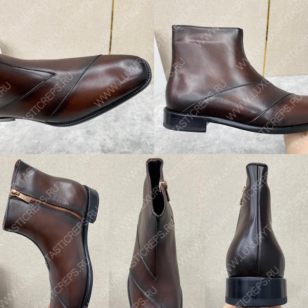 BERLUTI PATCHWORK DEMESURE BOOT BROWN S5591