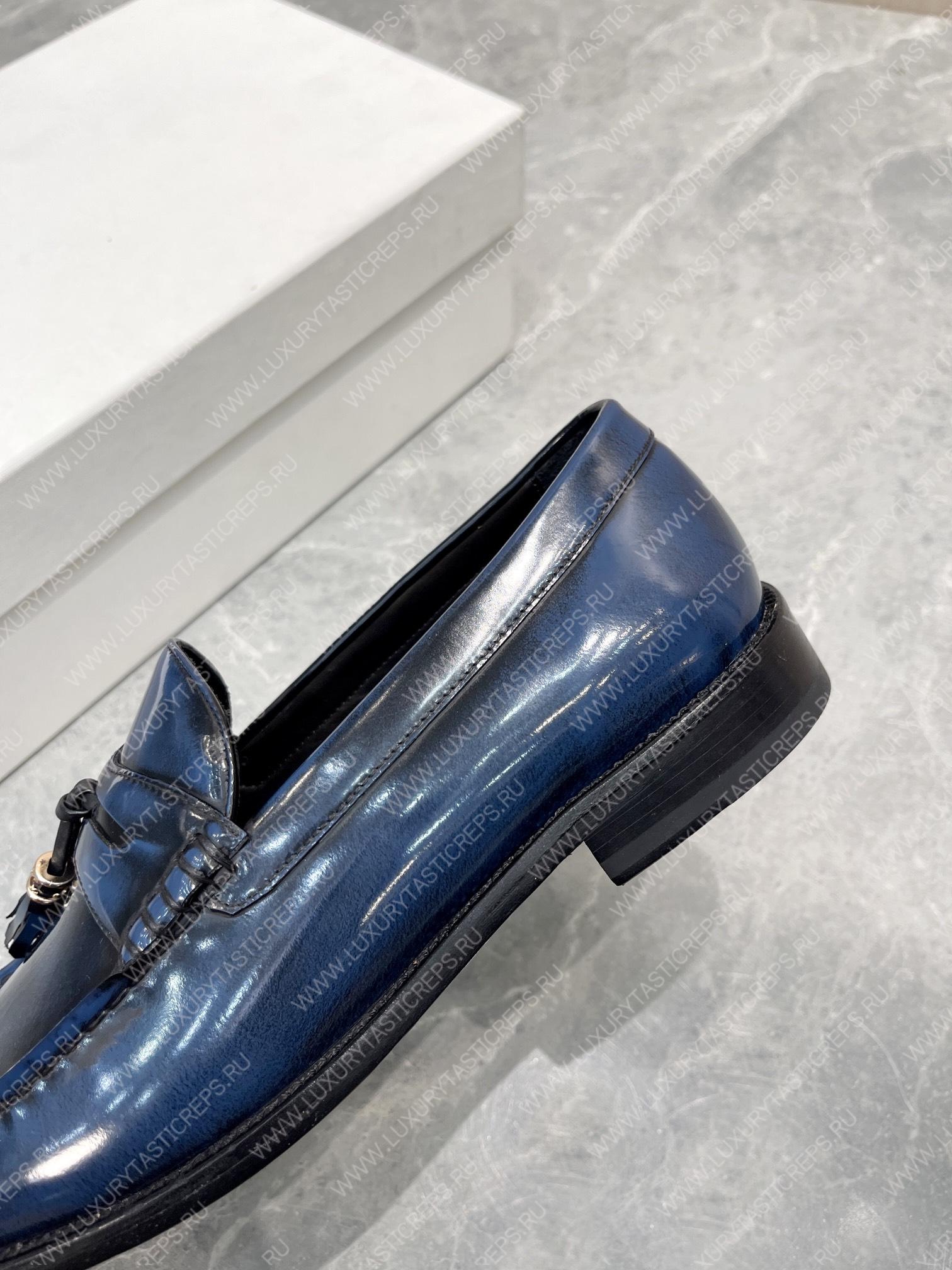 Ce**e triomphe leather loafer blue 4134fr8