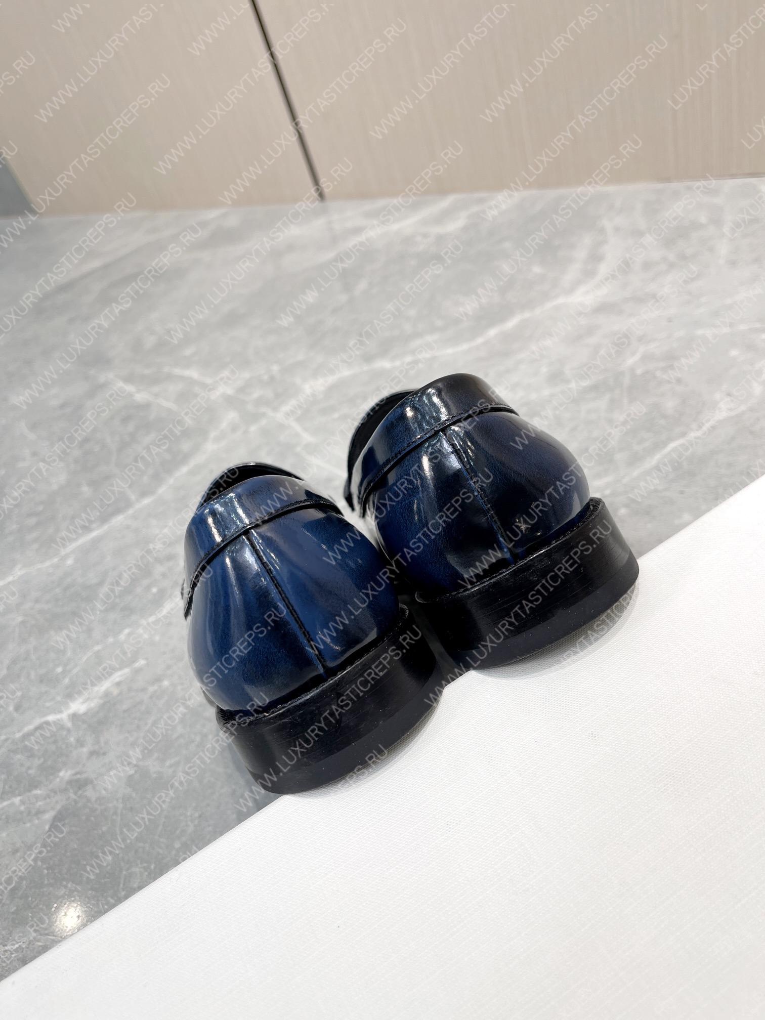 Ce**e triomphe leather loafer blue 4134fr8