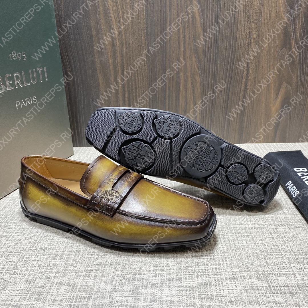 BERLUTI LORENZO DRIVE LOAFER COCOA S6066-S34