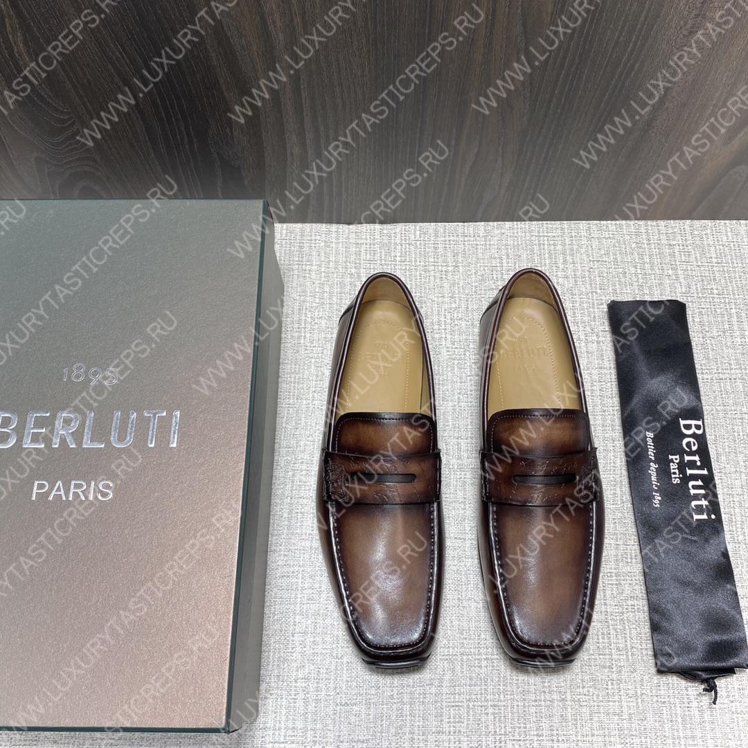 BERLUTI LORENZO DRIVE LOAFER INTENSE COCOA S6066-S34