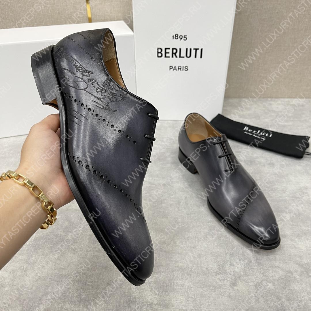 BERLUTI OXFORDS BLACK S0770-V1