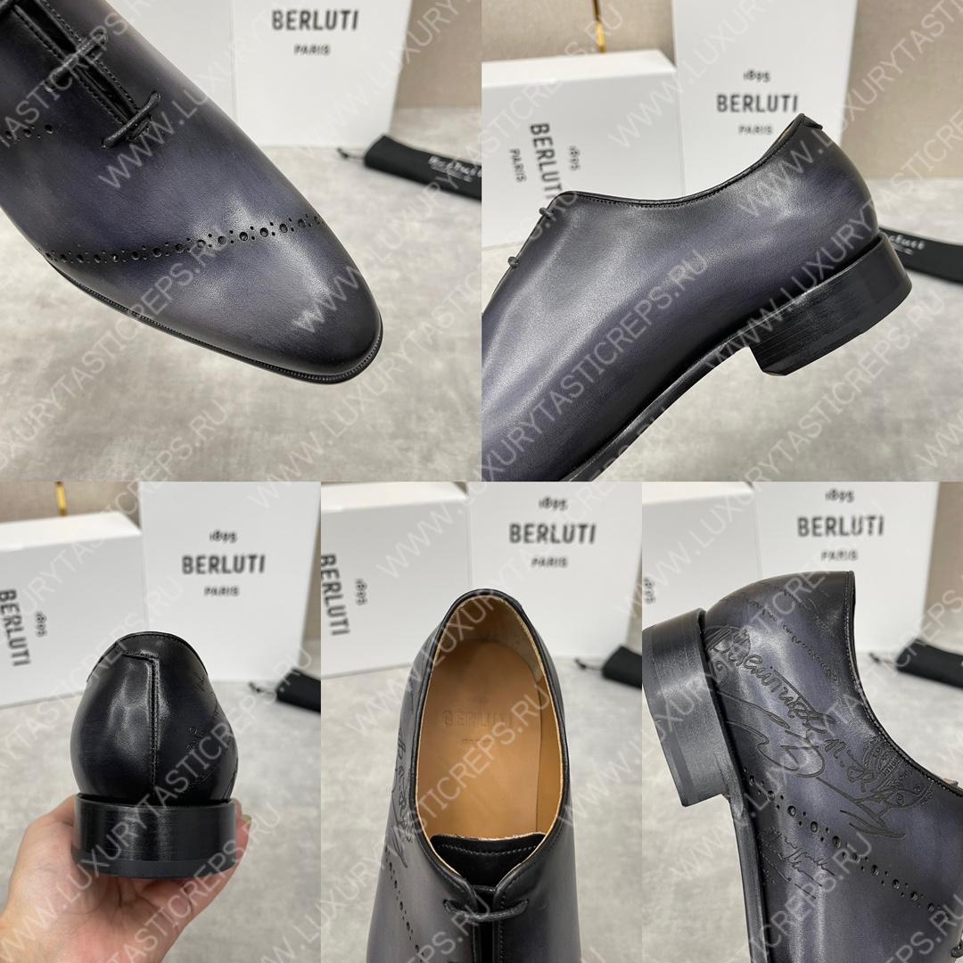 BERLUTI OXFORDS BLACK S0770-V1