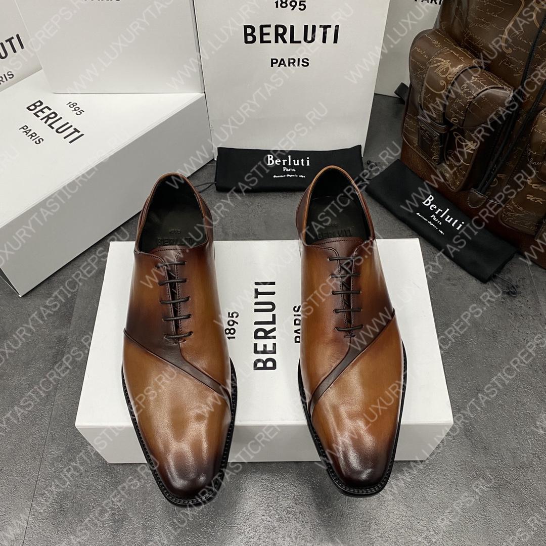 BERLUTI GASPARD GALET BROWN 76008-V1
