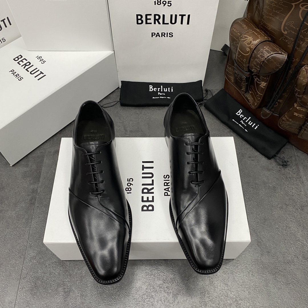 BERLUTI GASPARD GALET BLACK 76008-V1