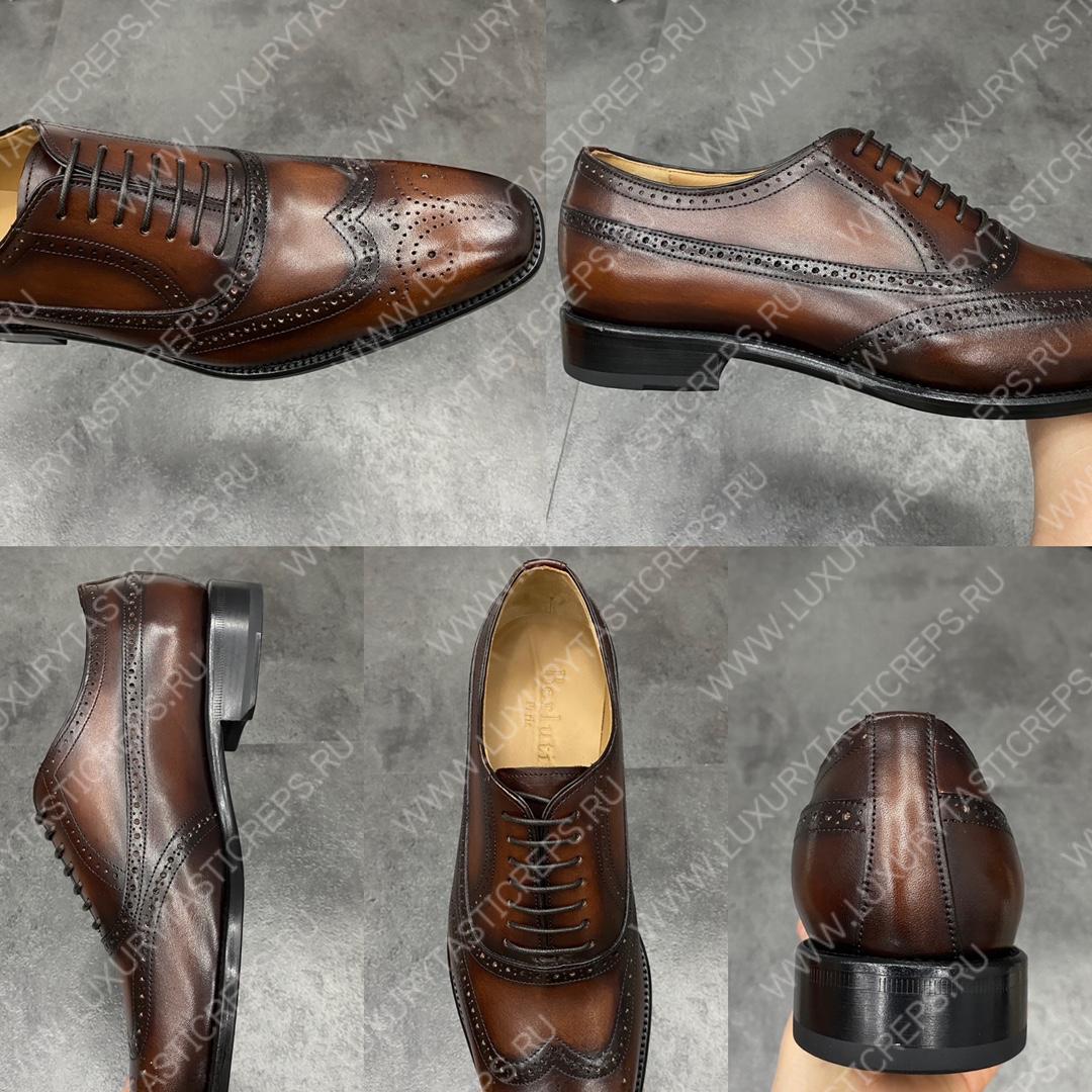 BERLUTI GASPARD GALET DARK BROWN 76008-V1