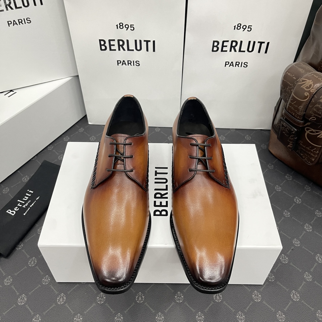 BERLUTI SCRITTO TOBACCO S4905-V2