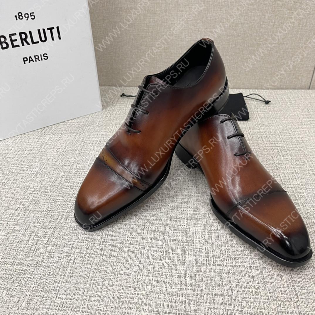 BERLUTI ALESSANDRO DEMESURE OXFORD INTENSE COCOA S5864-V2
