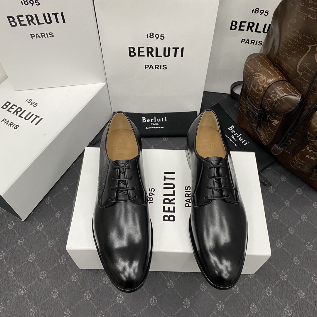 BERLUTI ALESSANDRO GALET SCRITTO BLACK S4505-V2