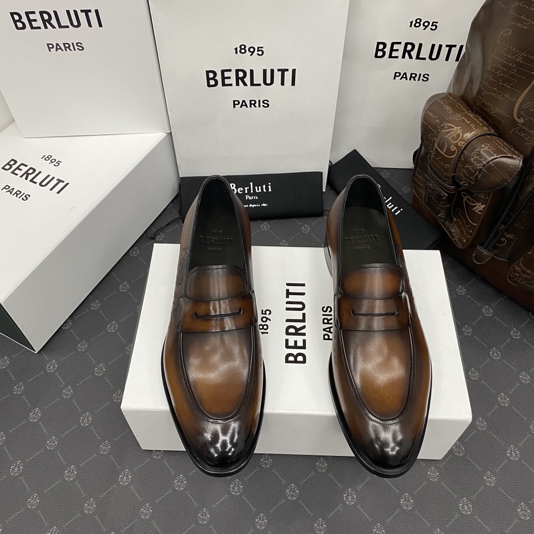 BERLUTI COUTURE DEMESURE LOAFER BROWN S5581-V1