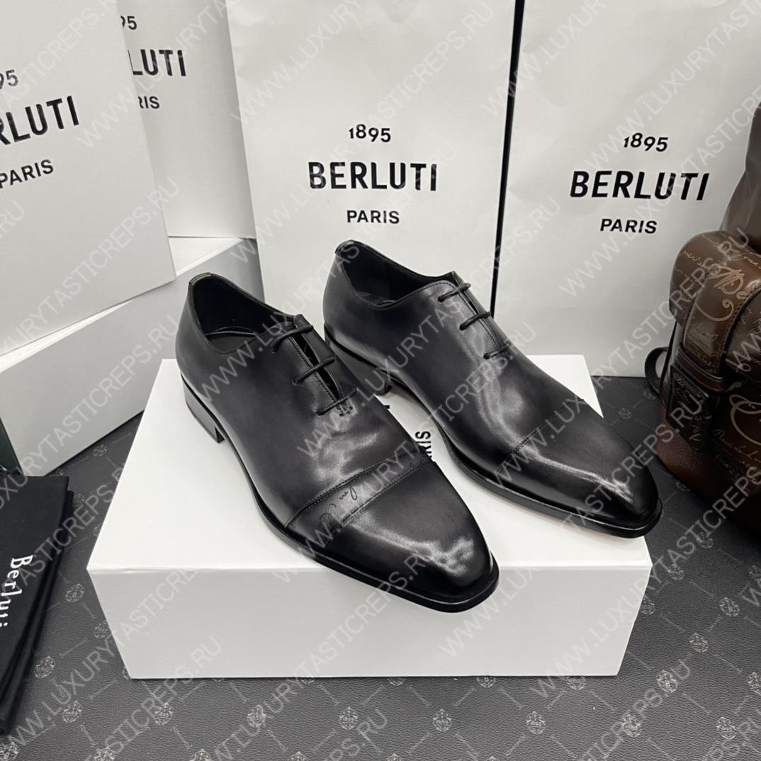 BERLUTI ALESSANDRO DEMESURE OXFORD NOIR S5864-V2