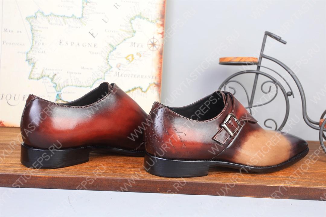 BERLUTI LEATHER M0NK SHOE MULTICOLOR S4113-V2