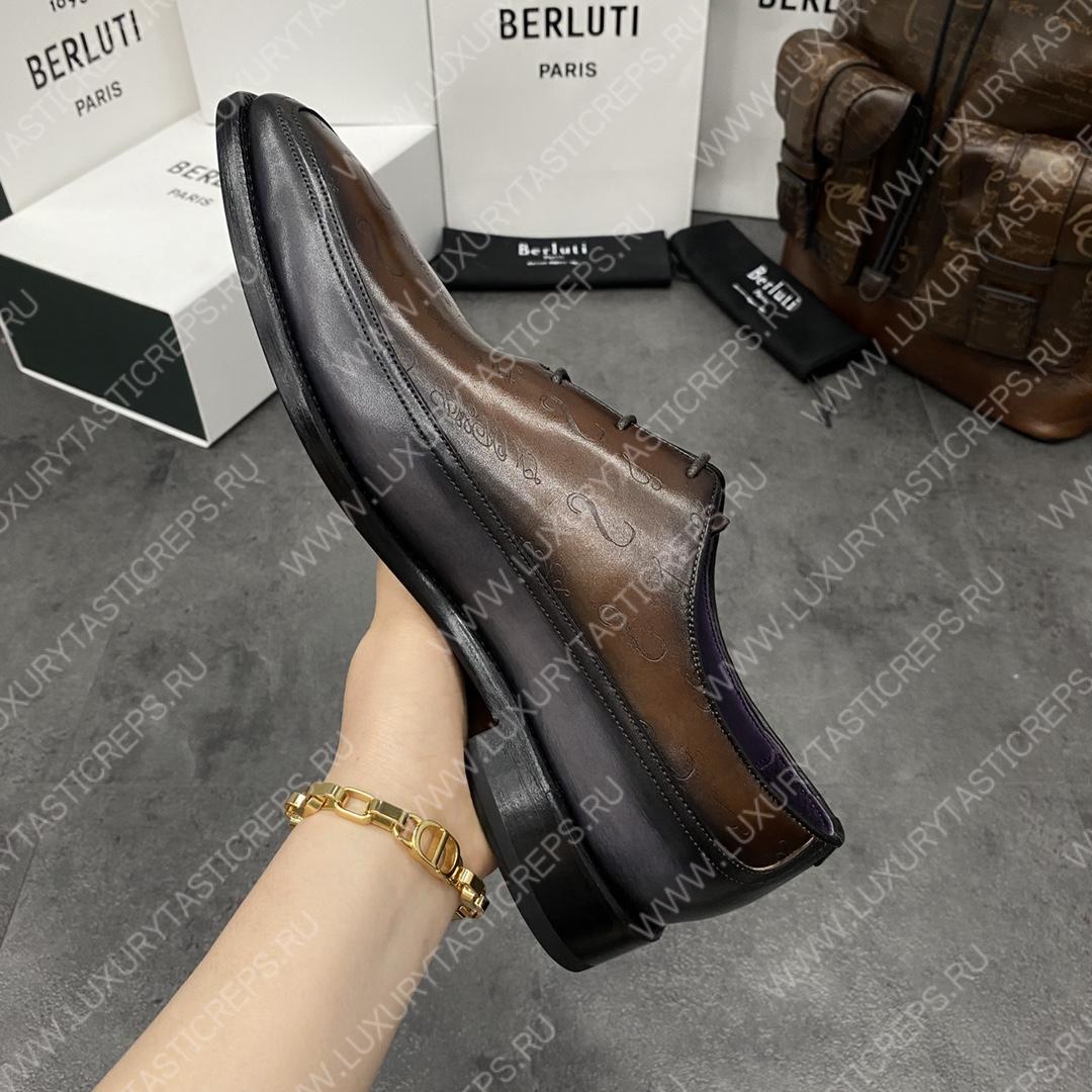BERLUTI ALESSANDRO DEMESURE OXFORD TOOBACCO BIS S1412-V1