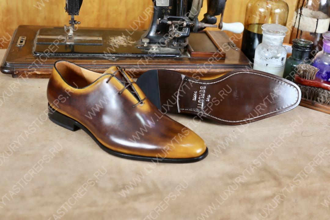 BERLUTI ALESSANDRO GALET OXFORD BROWN S4505-V2