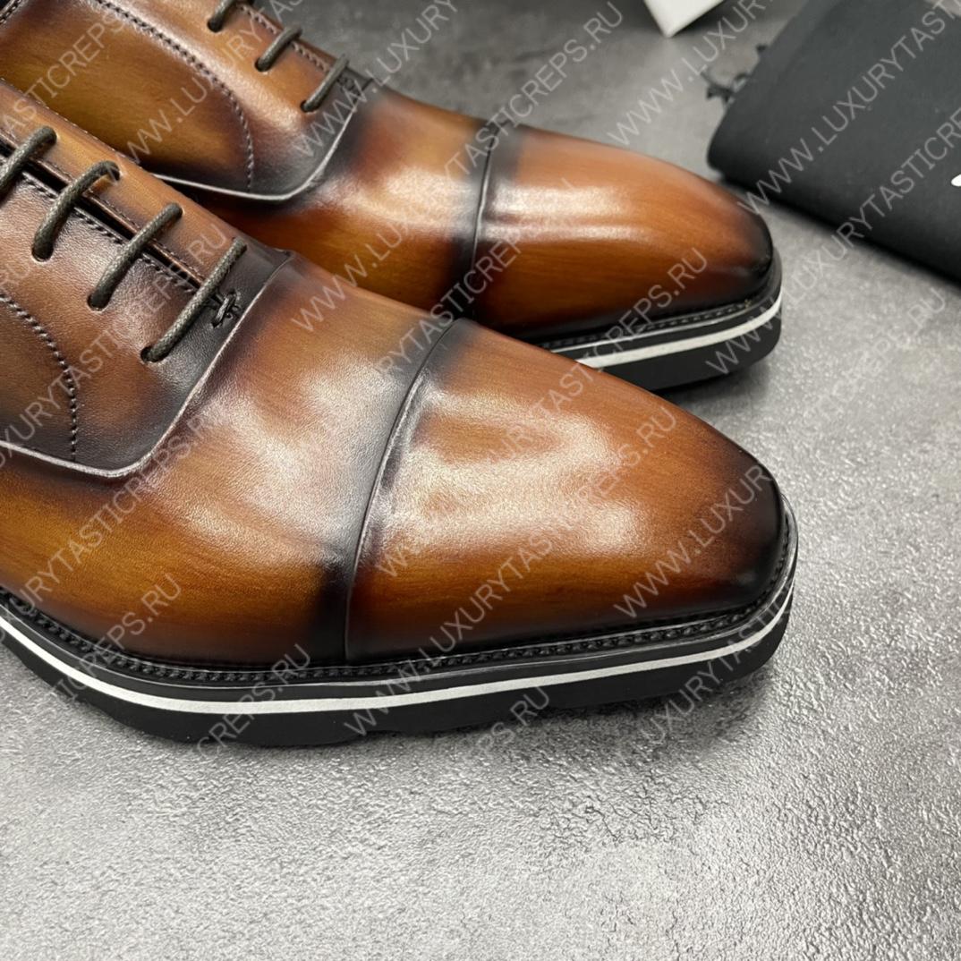 BERLUTI INFINI COUTURE OXFORD INTENSE COCOA S5704-V1