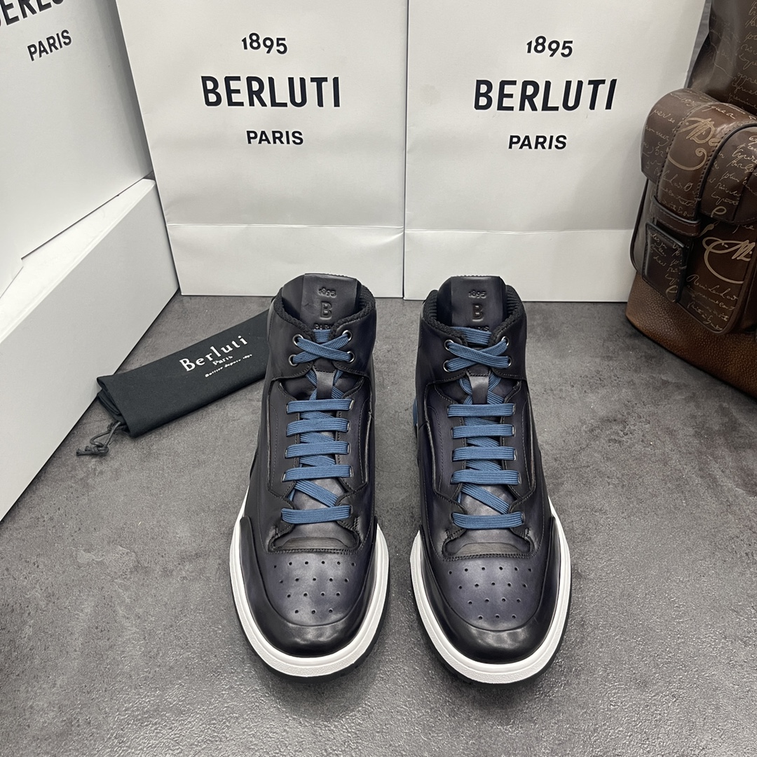 BERLUTI PLAYOFF SNEAKER BLACK GREY S5798-V1