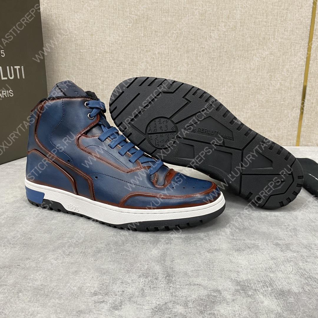BERLUTI SNEAKERS BLUE S5798