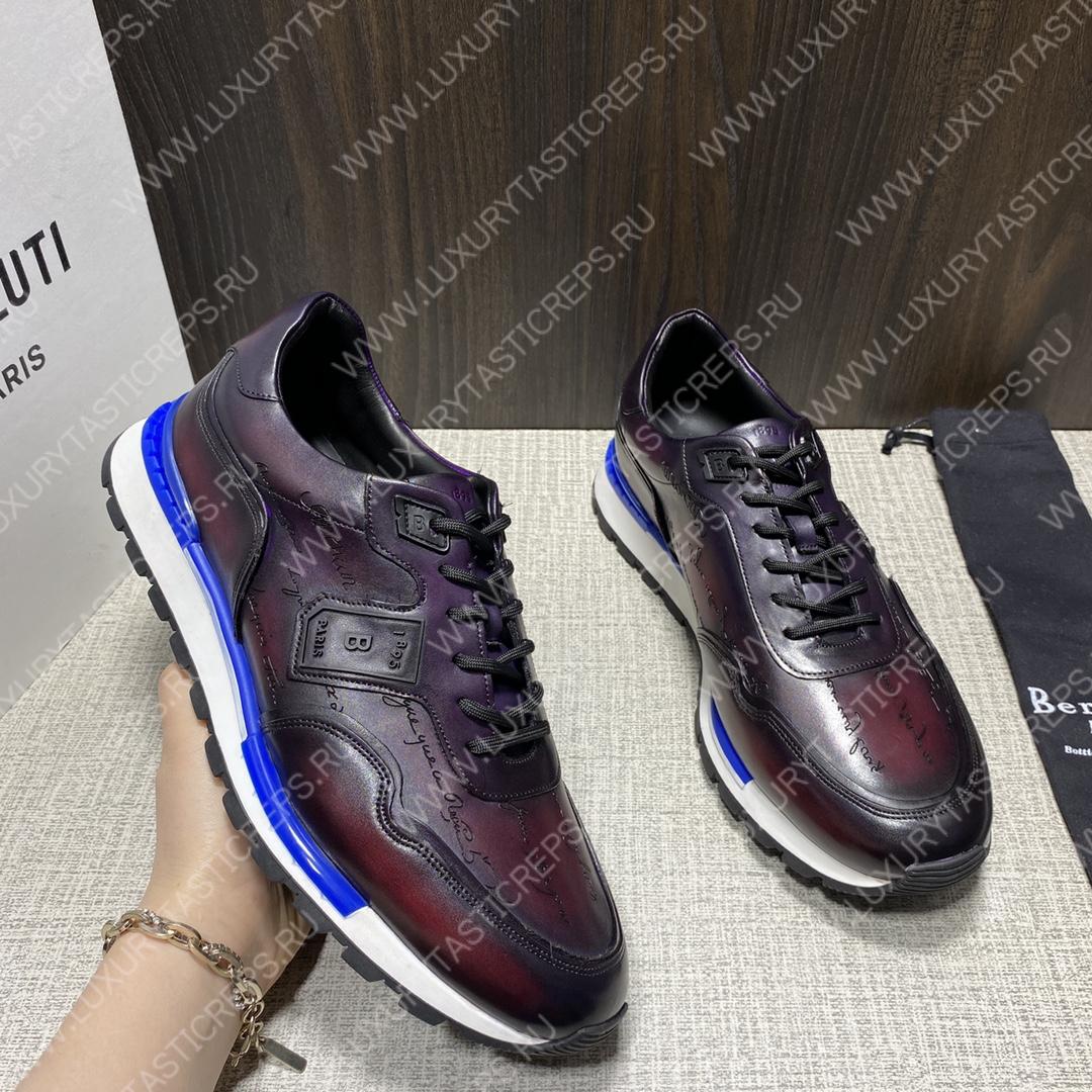 BERLUTI SNEAKERS MAROON S5600