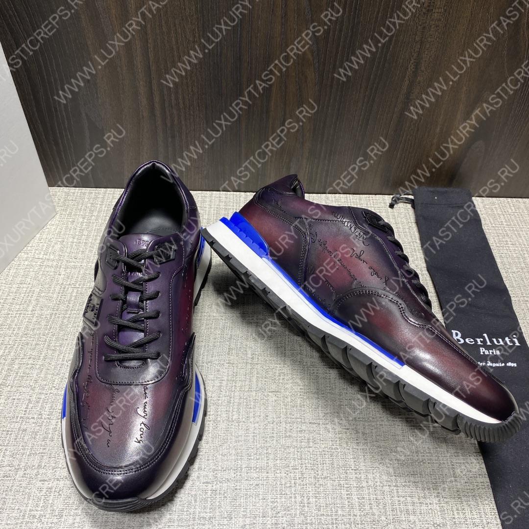 BERLUTI SNEAKERS MAROON S5600
