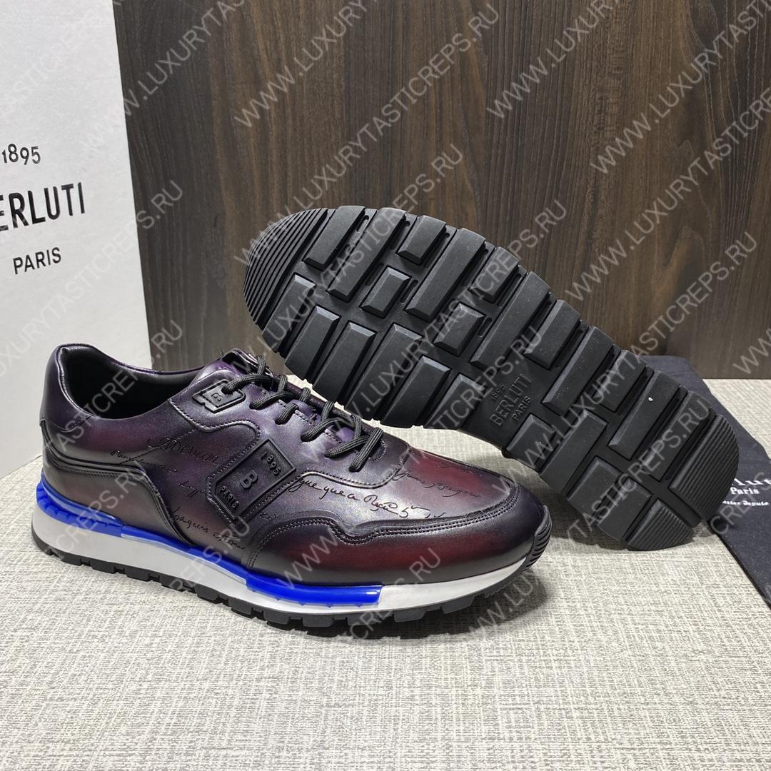 BERLUTI SNEAKERS MAROON S5600