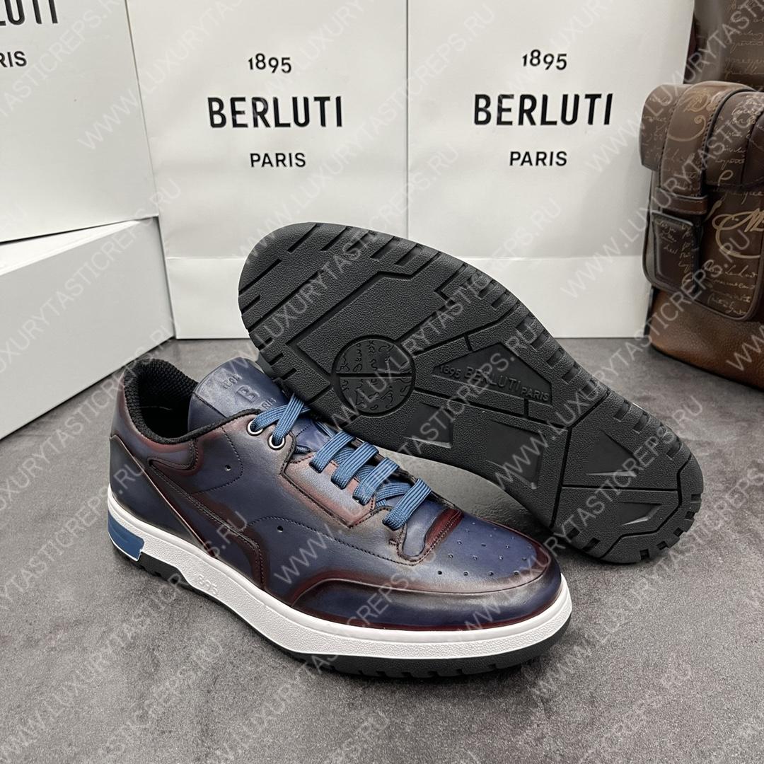 BERLUTI PLAYOFF SNEAKER PALE BLUE S5796-V1