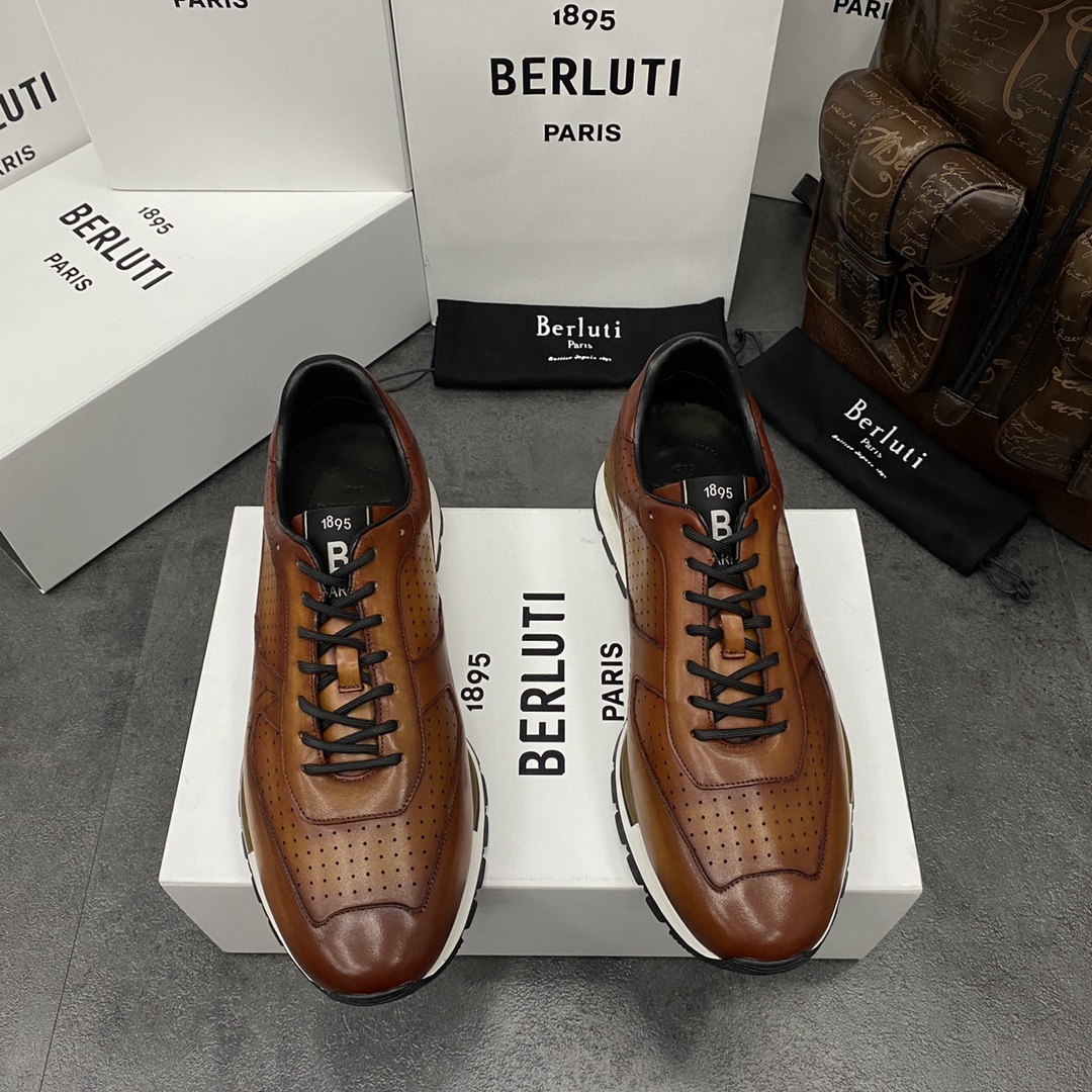 BERLUTI FAST TRACK SNEAKER INTENSE COCOA S5425-V2