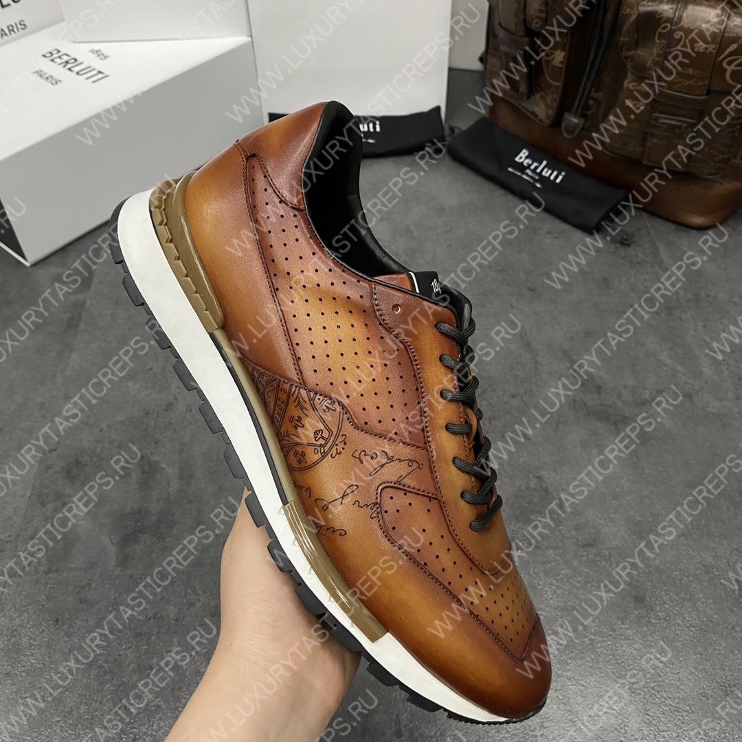 BERLUTI FAST TRACK SNEAKER INTENSE COCOA S5425-V2
