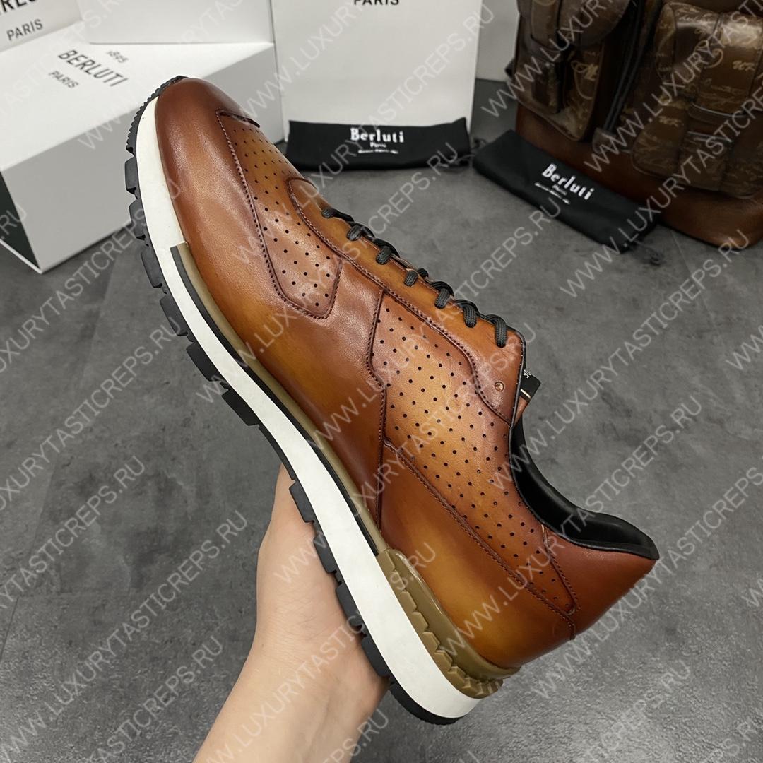 BERLUTI FAST TRACK SNEAKER INTENSE COCOA S5425-V2