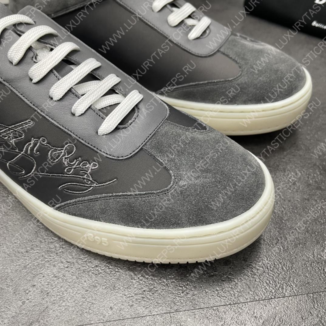 BERLUTI PLAYTIME SCRITTO SNEAKER DARK GREY S5830-BA8