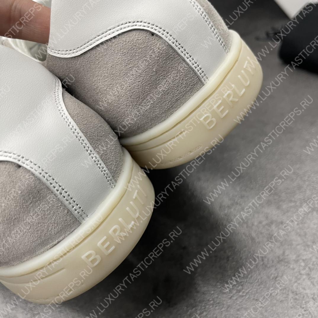 BERLUTI PLAYTIME SCRITTO SNEAKER WHITE S5830-BA8