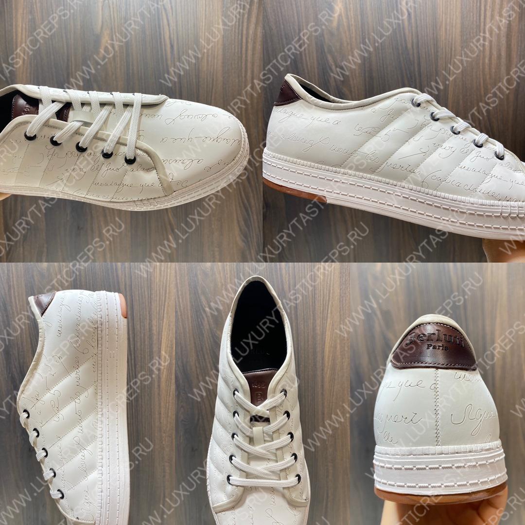 BERLUTI SCRITTO SNEAKER WHITE S3402-V1