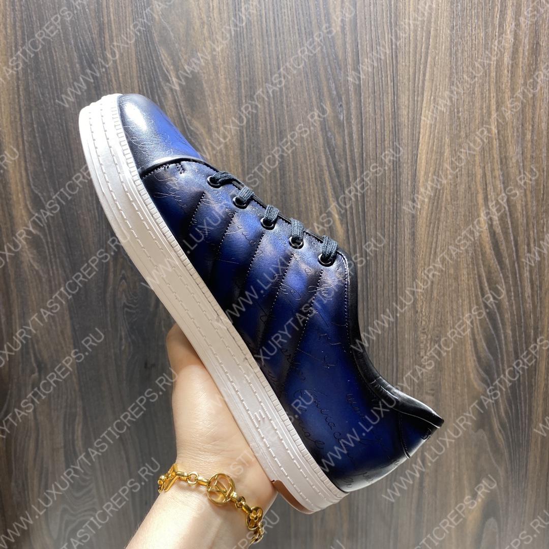 BERLUTI SCRITTO SNEAKER BLUE S3402-V1