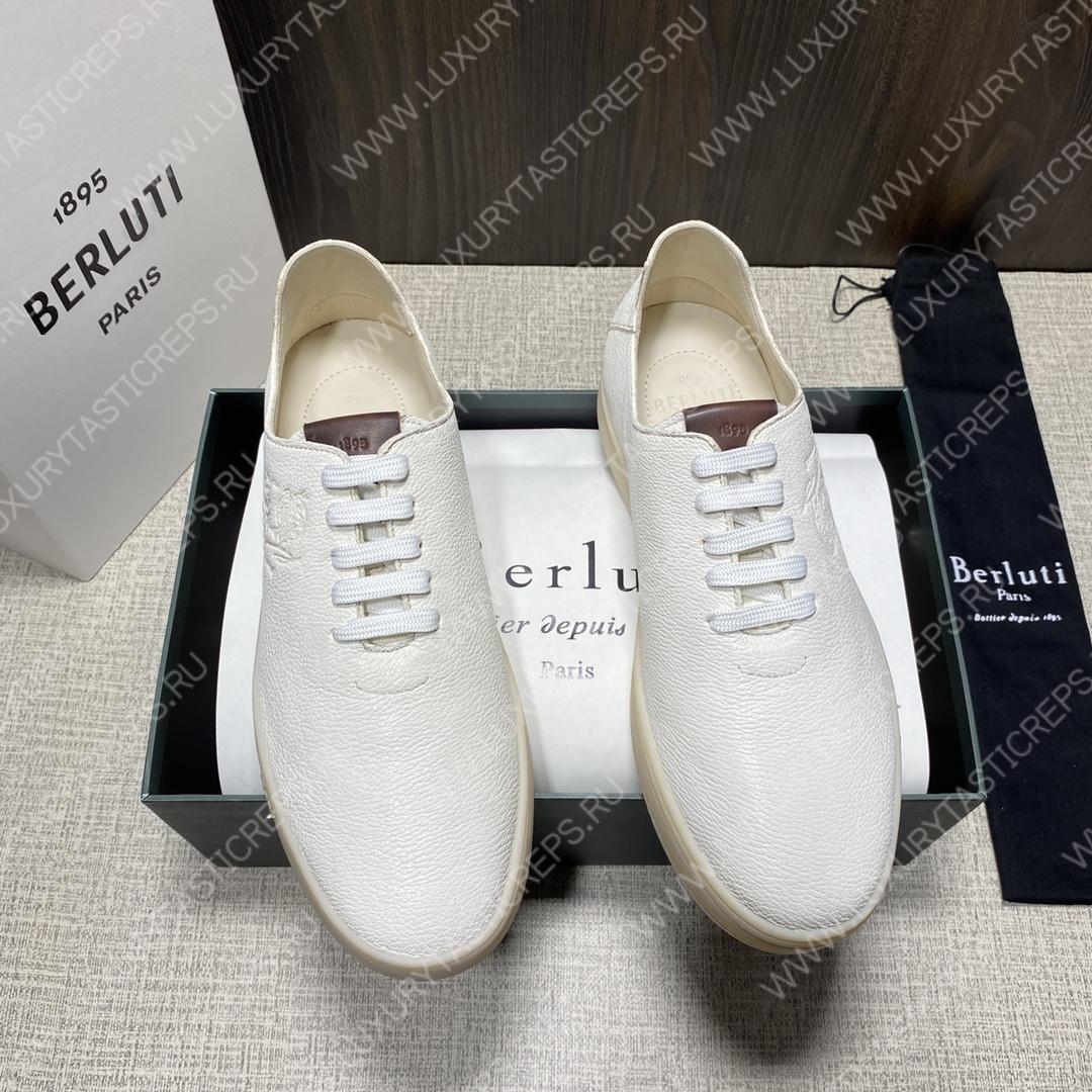 BERLUTI EDEN SCRITTO SNEAKER WHITE S5710-D2