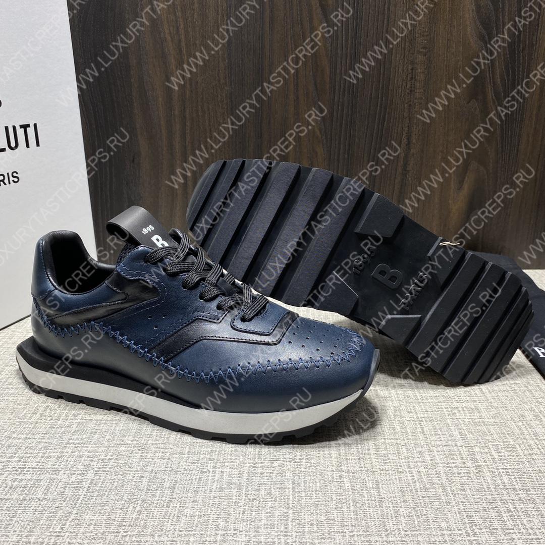 BERLUTI FLY SNEAKERS BLUE S5653