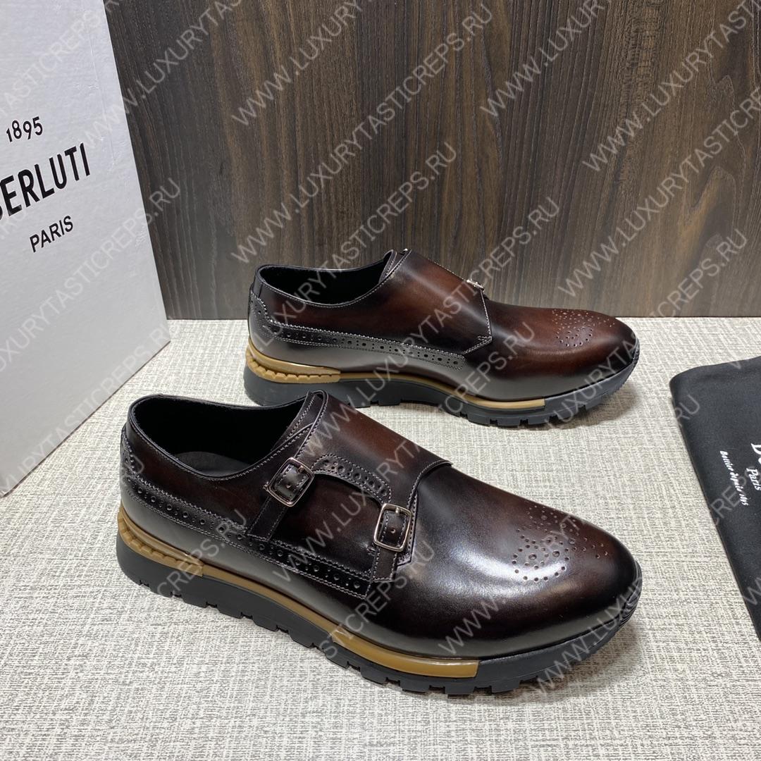BERLUTI FAST TRACK SNEAKER BROWN S5854