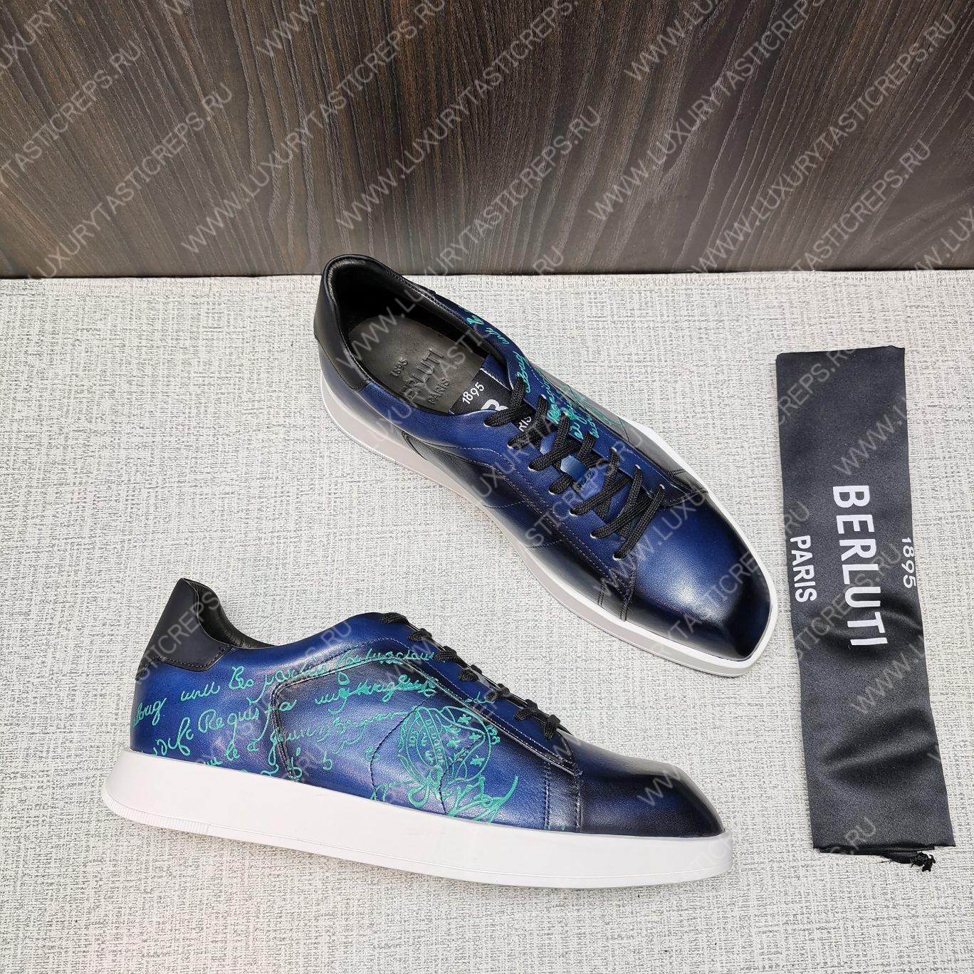 BERLUTI PLAYTIME PATCHWORK SNEAKER DARK AVEIRO S6062-V2