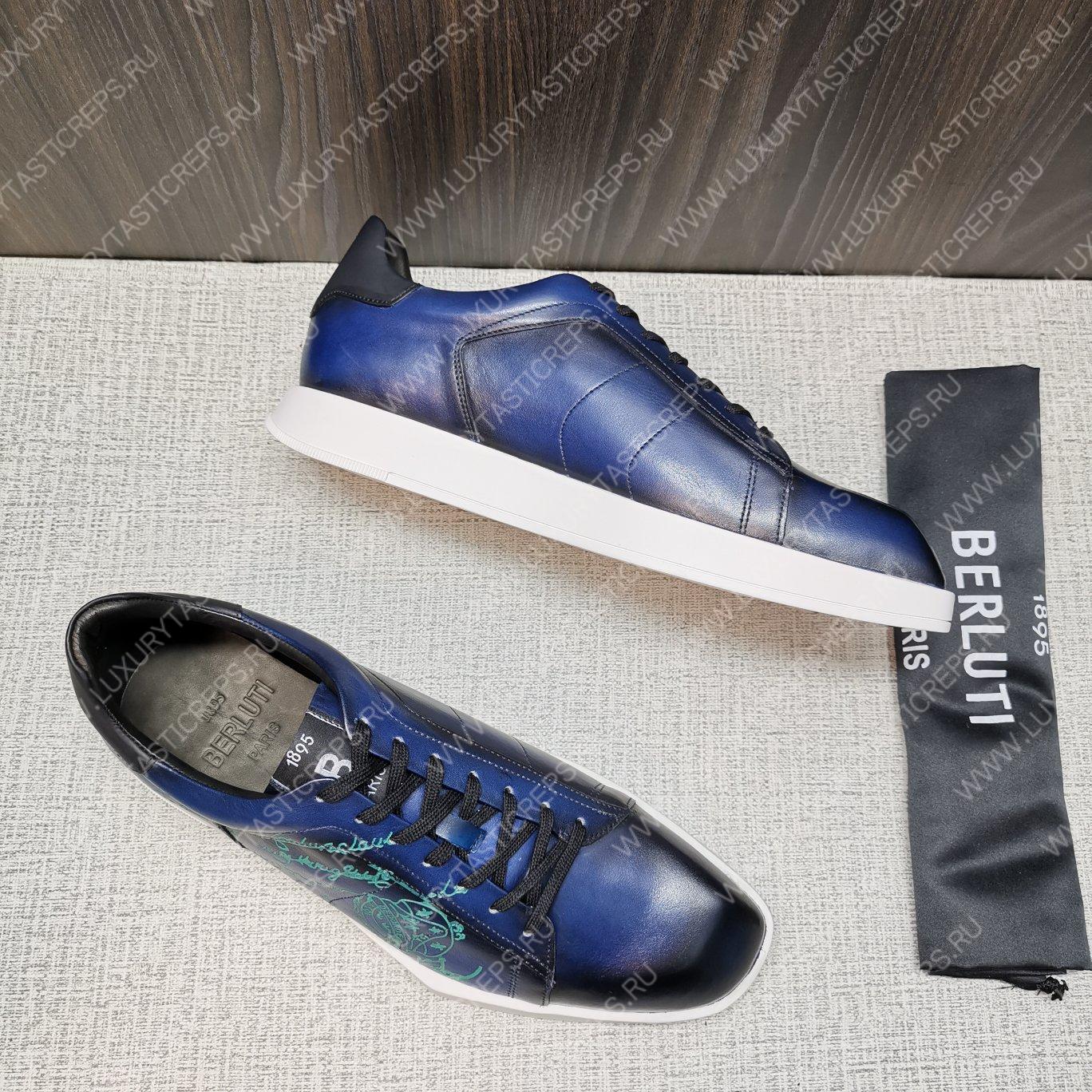 BERLUTI PLAYTIME PATCHWORK SNEAKER DARK AVEIRO S6062-V2