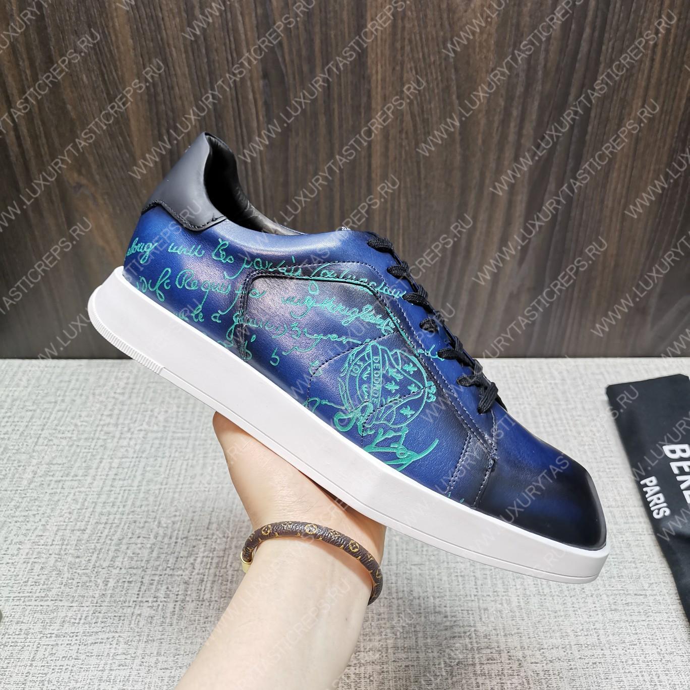 BERLUTI PLAYTIME PATCHWORK SNEAKER DARK AVEIRO S6062-V2