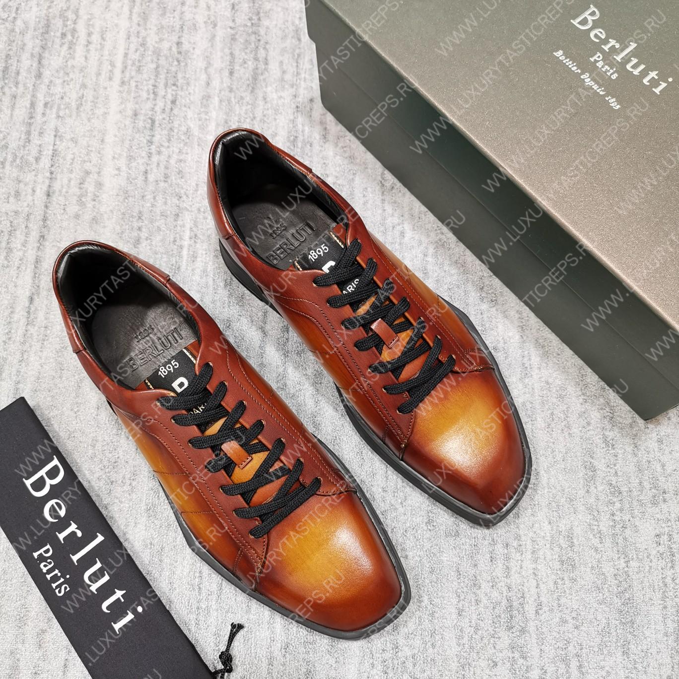 BERLUTI PLAYTIME SNEAKER INTENSE COCOA S5253-V1
