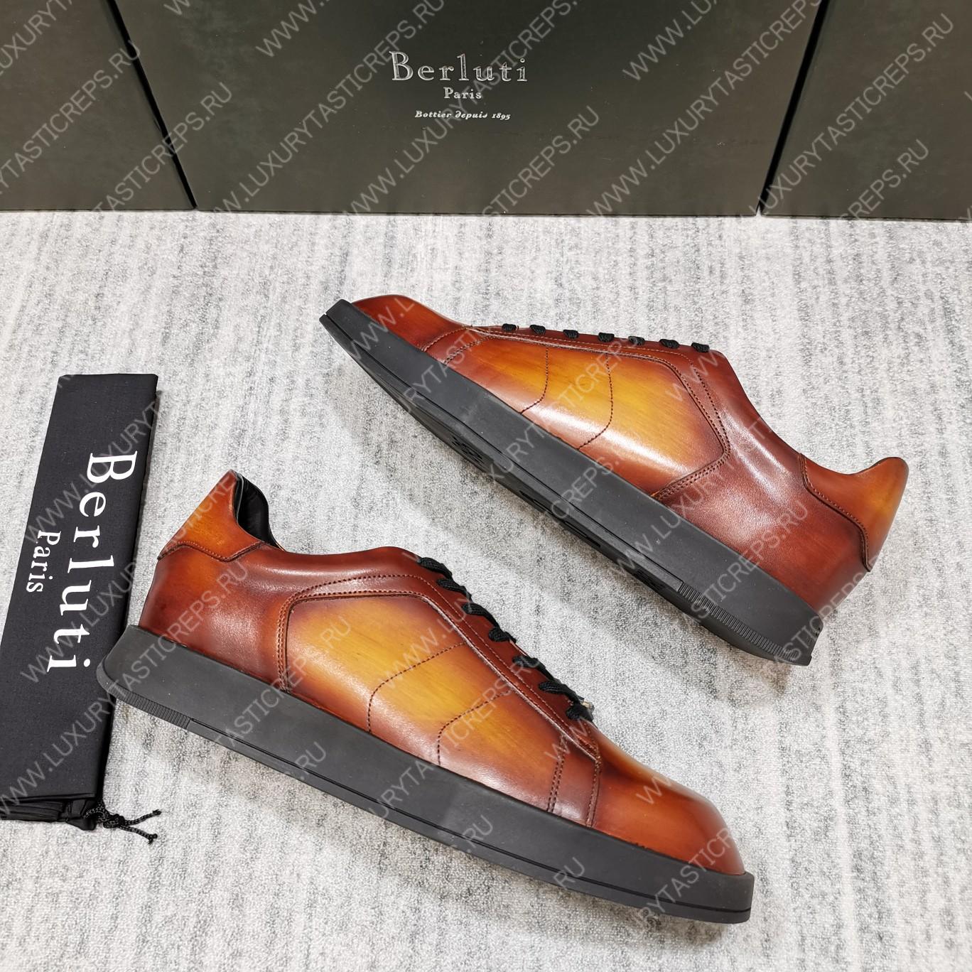 BERLUTI PLAYTIME SNEAKER INTENSE COCOA S5253-V1