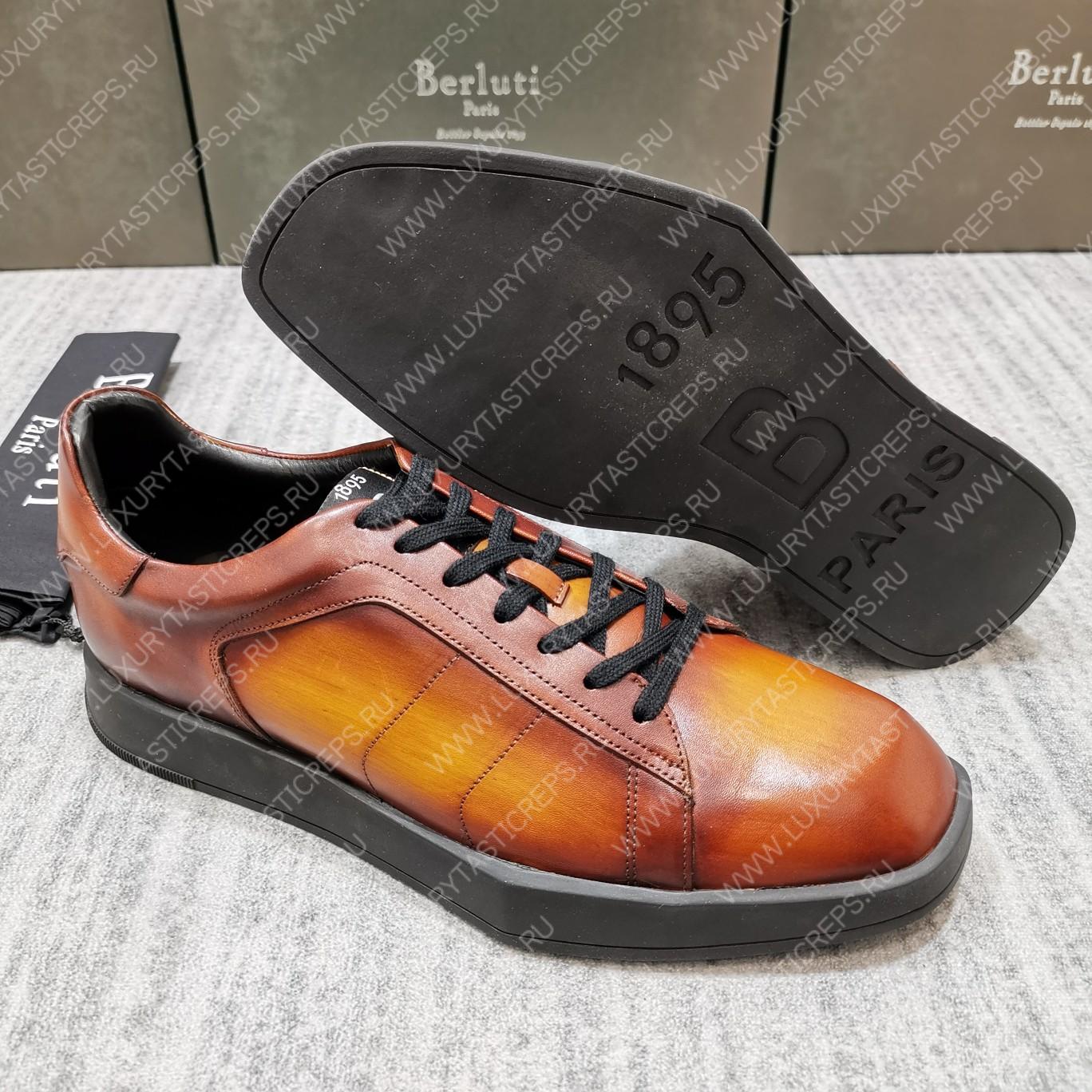 BERLUTI PLAYTIME SNEAKER INTENSE COCOA S5253-V1