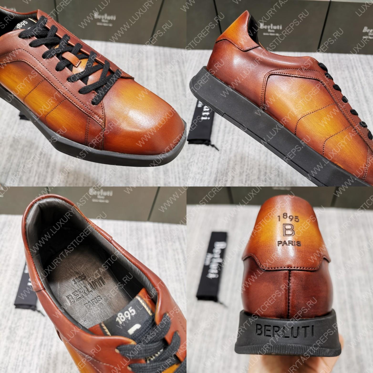BERLUTI PLAYTIME SNEAKER INTENSE COCOA S5253-V1